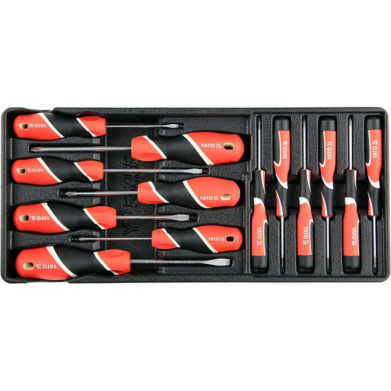 Вкладиш для інструментальної шафи Yato викрутки (YT-55455) 13 шт фото