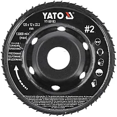 Диск-фреза выпуклый Yato 120х22.2 мм, 16/12 мм (YT-59183)