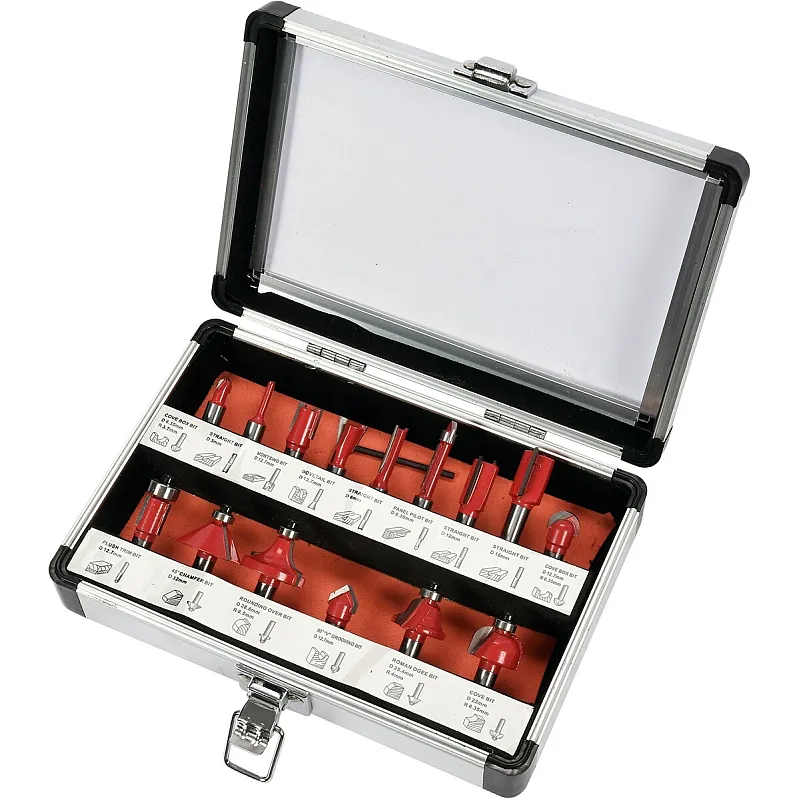 Фрези по дереву Yato 8 мм, 15 шт (YT-68002) фото