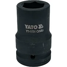 Головка торцева ударна Yato Cr-Mo 27х80 мм, 6-гранна (YT-11731)
