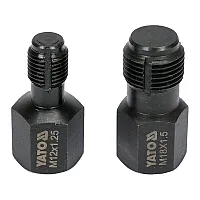 Мітчики для ремонту різьби лямбда-зонду YATO, M12x1,25 і M18x1,5 з 6-гран. приводом, 2 шт. [12/96] YATO YT-1756