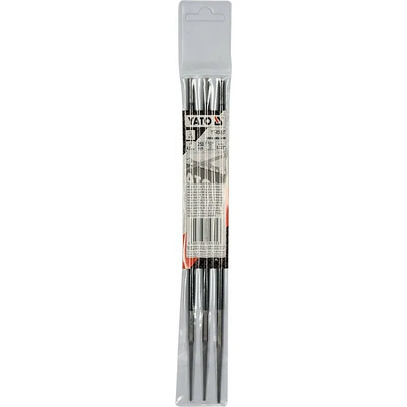 Напилки для заточування ланок та відрізних ланцюгів Yato 4.8х250 мм (YT-85027) фото