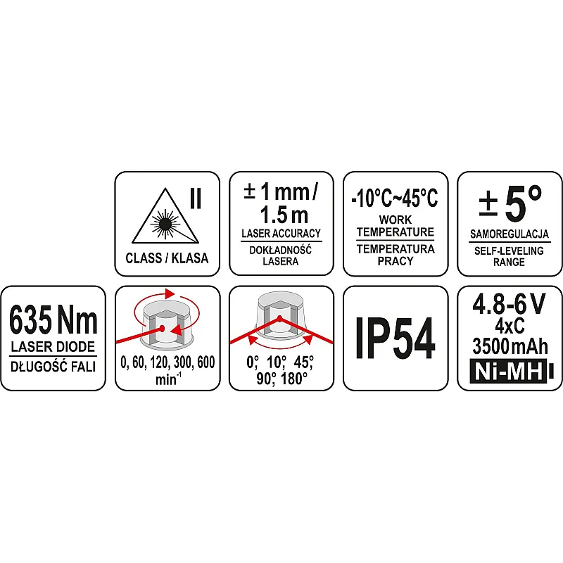 Нивелир лазерный Yato YT-30430 фото