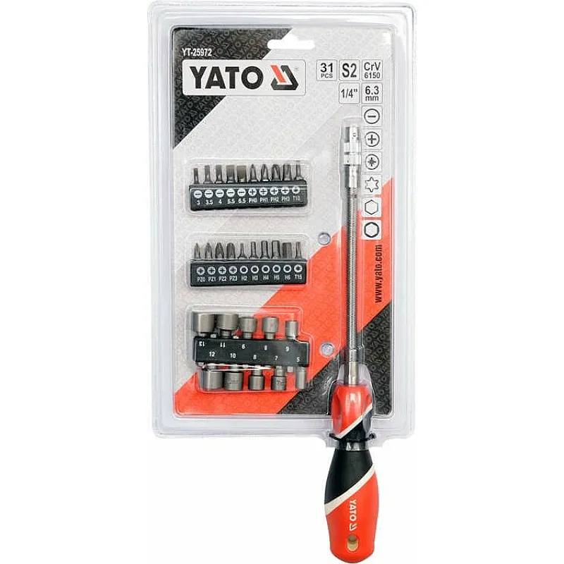 Викрутка-тримач YATO HEX 1/4 (YT-25972) фото