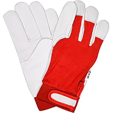 Перчатки Yato бело-красные "размер 8" (YT-746418)