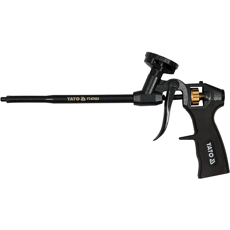 Пістолет для монтажної піни Yato алюміній+латунь пластикова ручка (YT-67433) фото