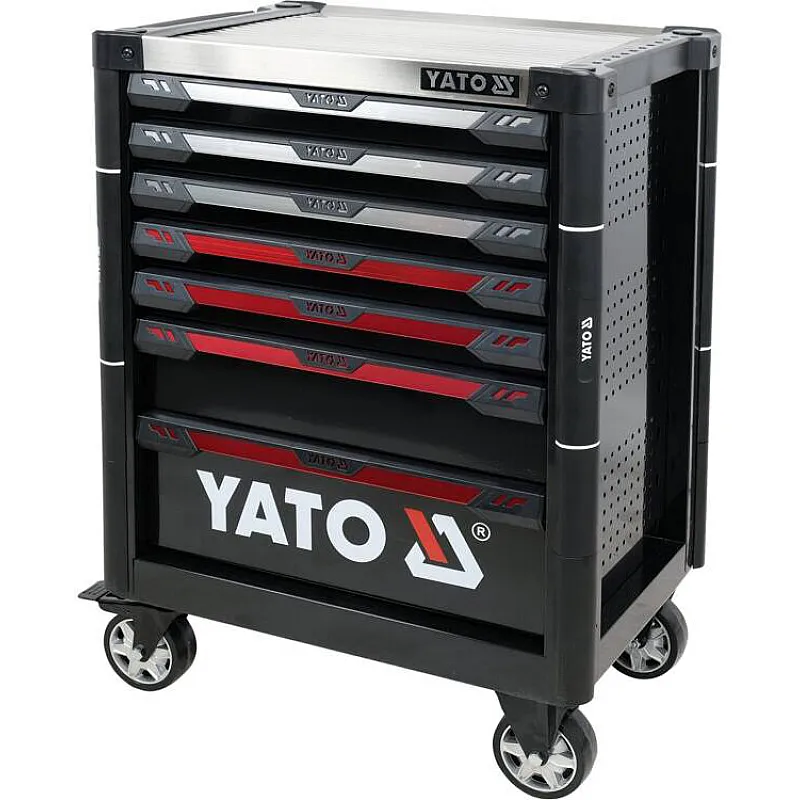 Шафа з інструментами Yato, на колесах, 7 ящиків, набір 157 шт. (YT-55308) фото