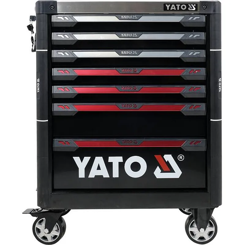 Шафа з інструментами Yato, на колесах, 7 ящиків, набір 157 шт. (YT-55308) фото