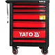 Шафа-візок для інструментів YATO 958x766x465 мм з 6 шуфлядами (YT-0902) фото