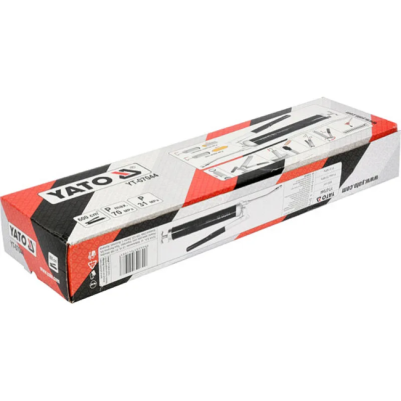 Шприц мастильний з жорстким аплікатором Yato YT-07044 фото