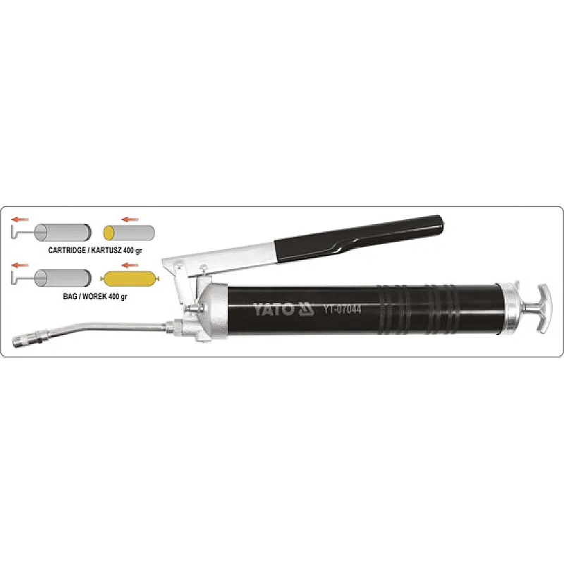 Шприц мастильний з жорстким аплікатором Yato YT-07044 фото
