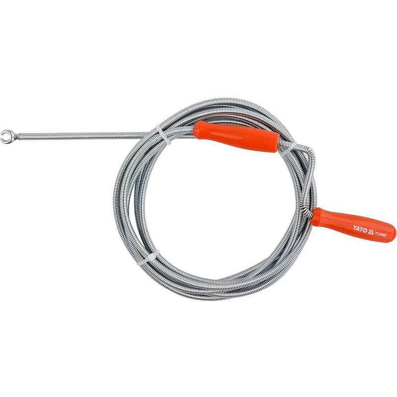 Трос для очищення каналізаційних труб Yato 6 мм, 3 м (YT-25002) фото