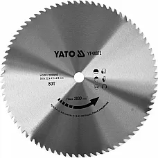 Диск пильний Yato по дереву 500x32x4.5 мм, 80 зубців (YT-60872)