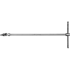 Ключ Т-подібний Yato з карданом для торцевих головок 1/4" 180х450 мм (YT-15291)