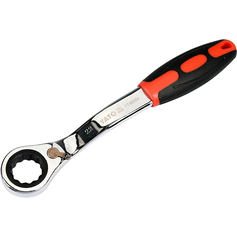 Ключ накидний з тріскачкою Yato вигнутий 22мм (YT-02384) фото