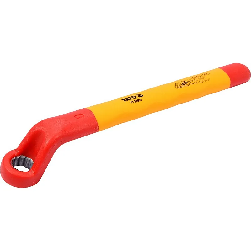 Ключ накидний Yato вигнутий 9мм VDE (YT-20983) фото