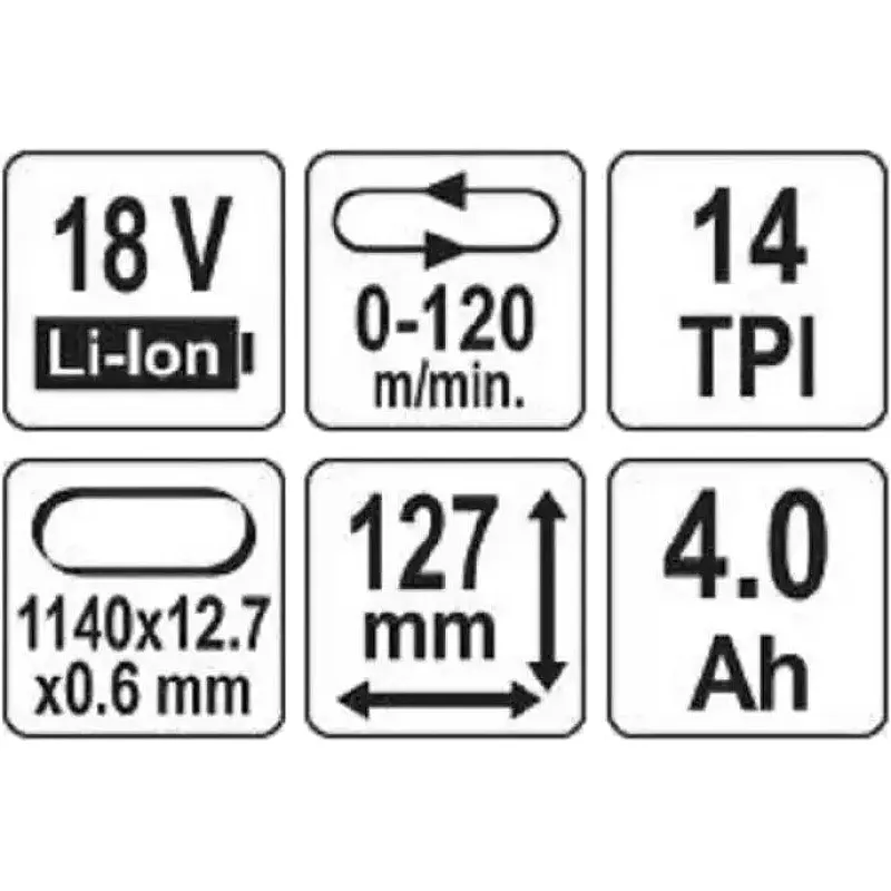 Стрічкова пилка Yato, 18В 4Аг 127х127 мм (YT-82187) фото