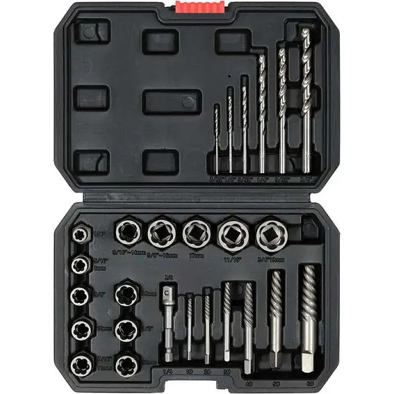 Набір екстракторів шипів та зламаних гвинтів універсальний 26 шт. Yato (YT-05893) фото