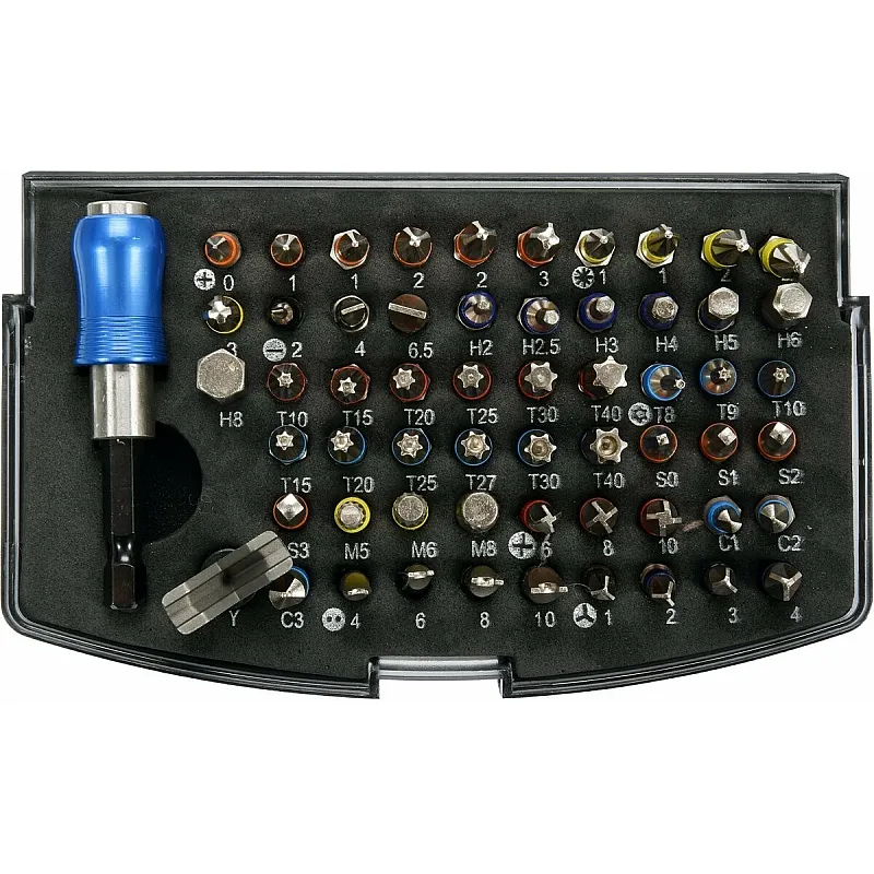 Набор насадок отверточных YATO 1/4 59 шт (YT-04624) фото