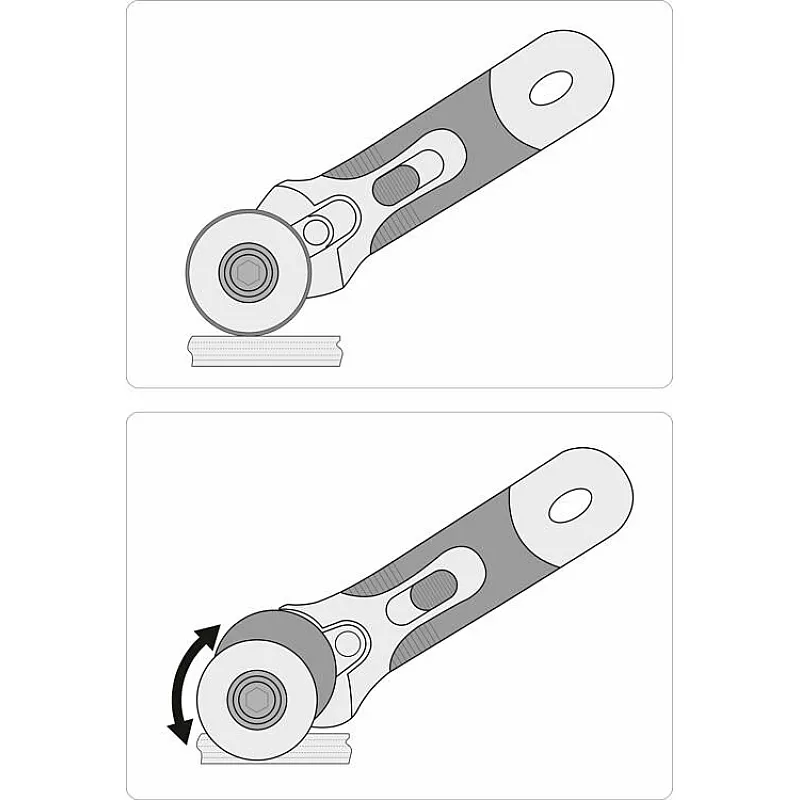 Нож Yato с выдвижным круглым стальным лезвием 45 мм (YT-75360) фото