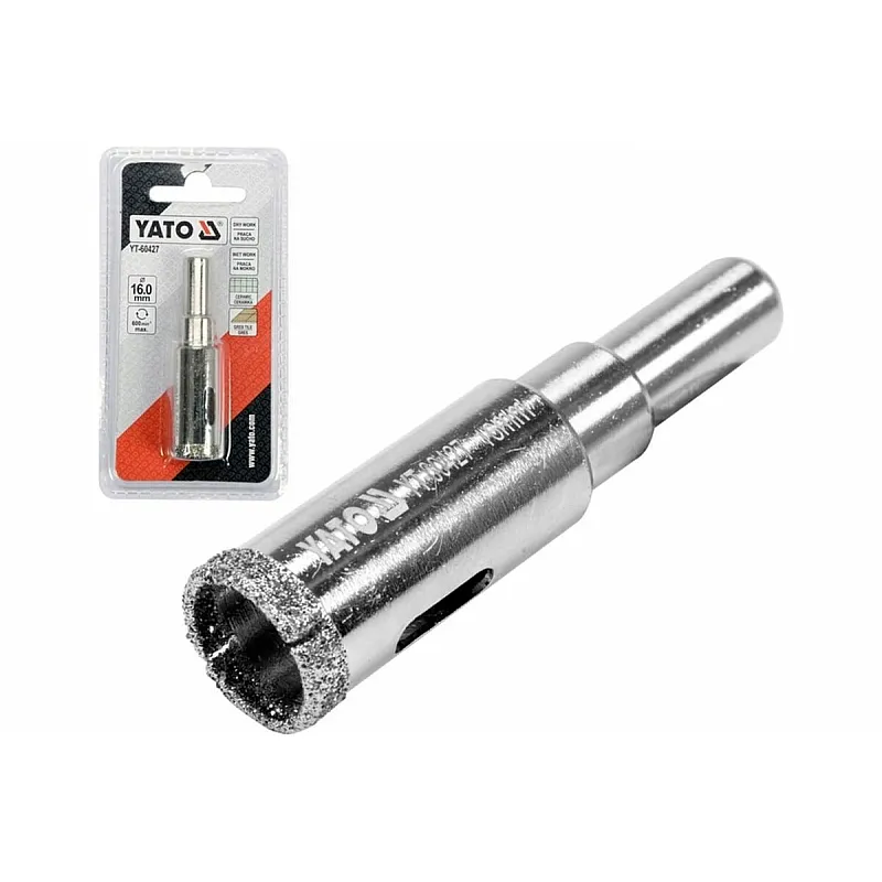 Свердло алмазне по керамограніту YATO 16 мм (YT-60427) фото