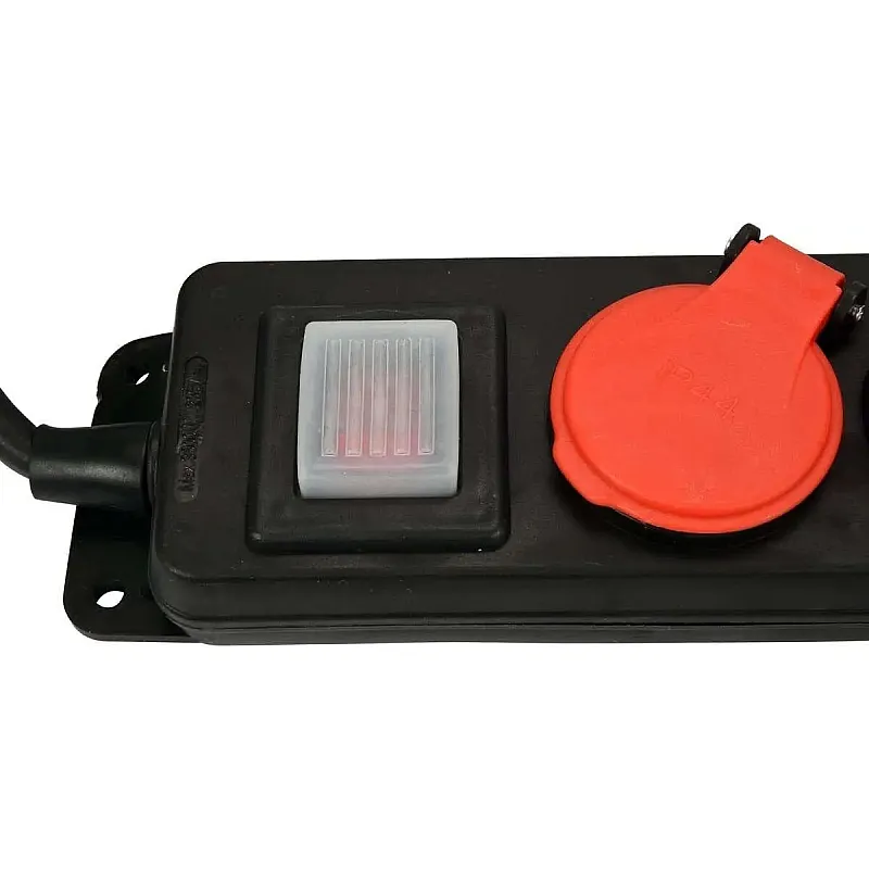 Подовжувач із заземленням Yato YT-81240 3 м на 3 розетки фото