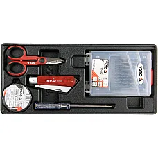 Вкладыш для инструментального шкафа Yato набор инструментов с сверлами 1-10мм (YT-55471)