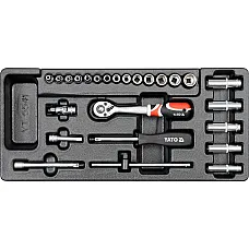 Вкладиш для інструментальної шафи Yato торцеві головки та аксесуари (YT-5541)