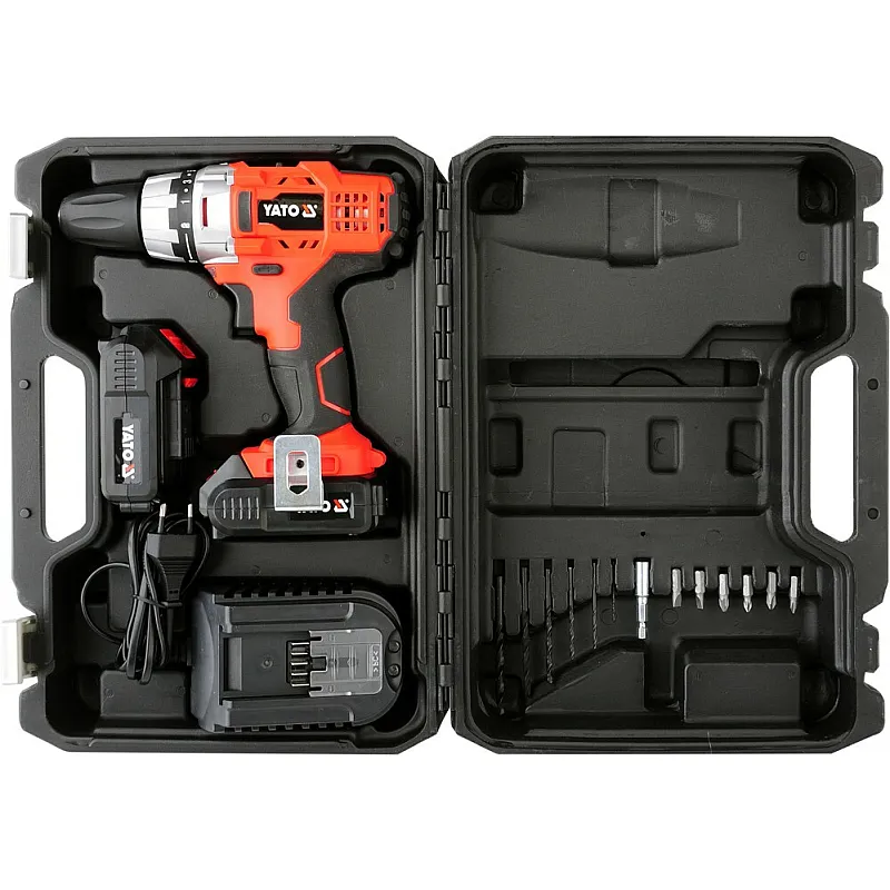 Аккумуляторный шуруповёрт Yato YT-82853 фото