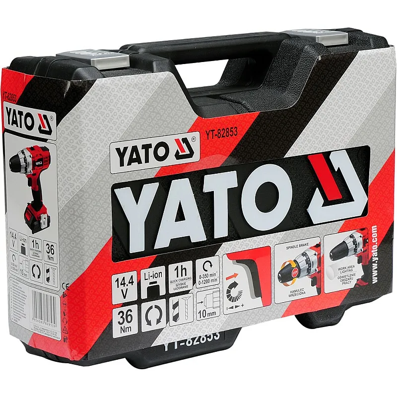 Аккумуляторный шуруповёрт Yato YT-82853 фото