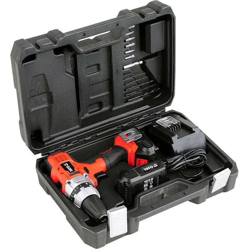 Аккумуляторный шуруповёрт Yato YT-82853 фото