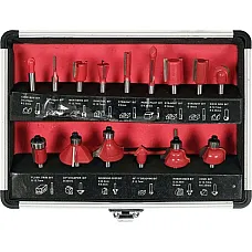 Фрези з дерева YATO 3-32 мм, 15 шт. (YT-68007)