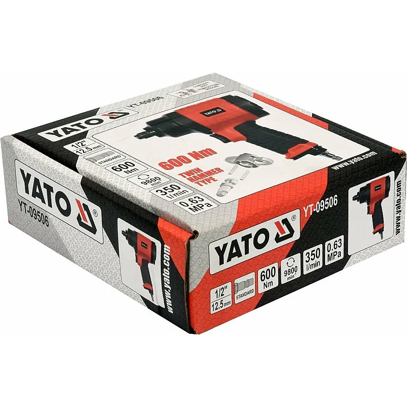 Гайковерт ударний Yato YT-09506 фото