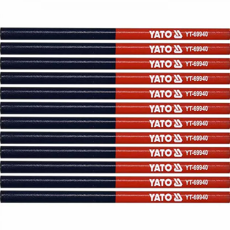 Олівці столярні двокольорові YATO YT-69940 фото