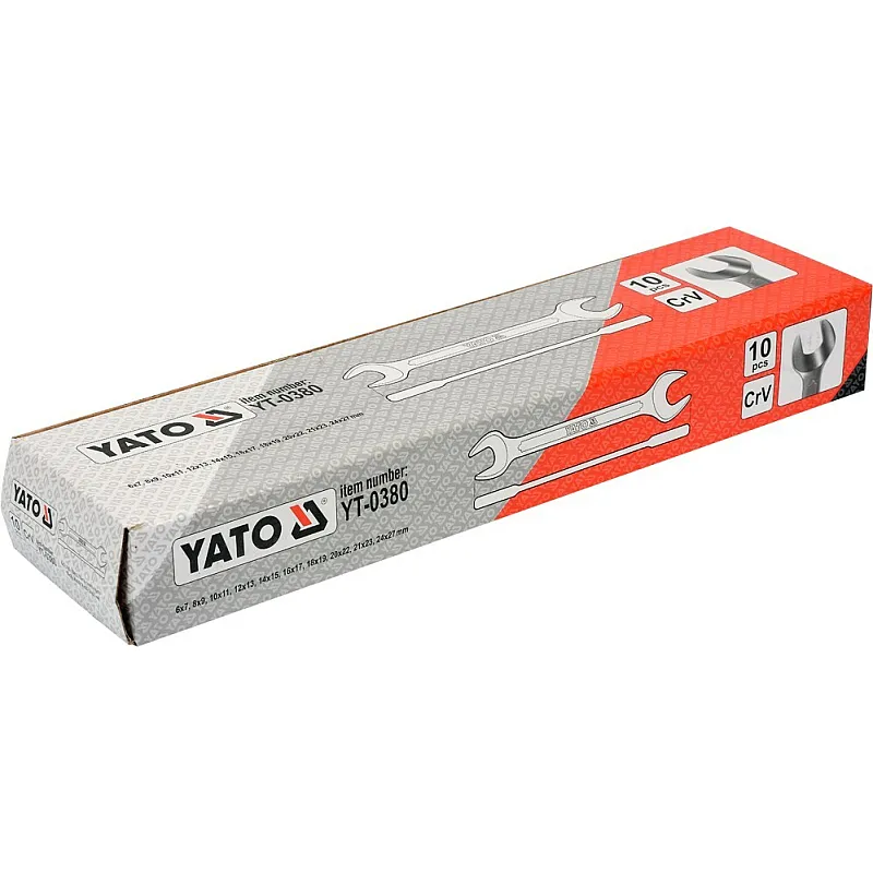 Набір ріжкових ключів Yato YT-0380 фото