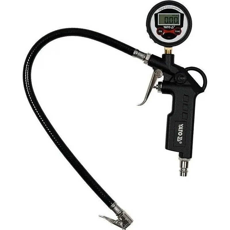 Пістолет для підкачування шин із цифровим манометром Yato (YT-23702) фото