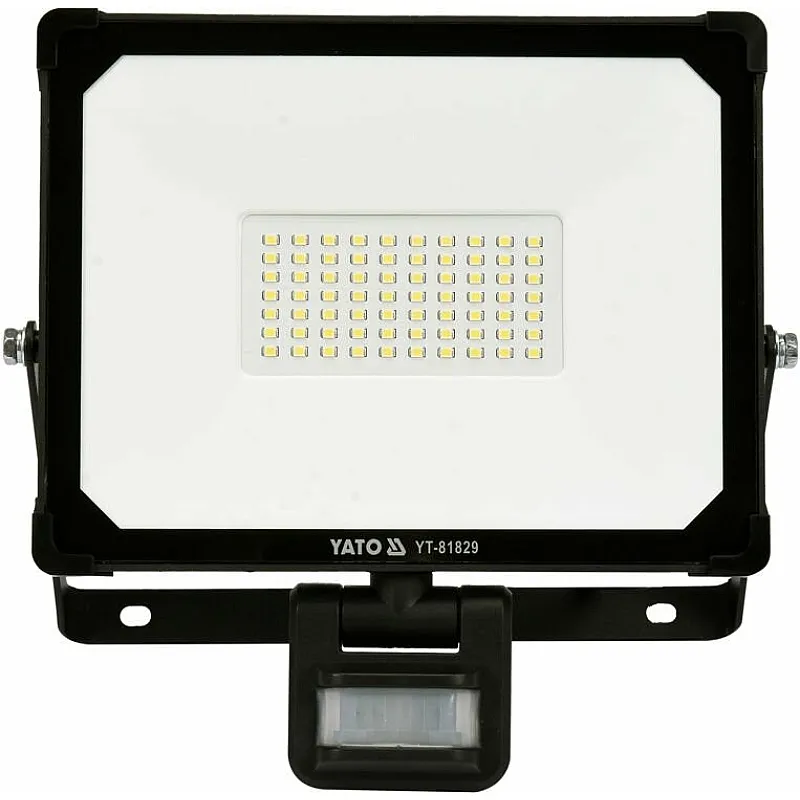 Прожектор із SMD-діодним випромінювачем та датчиком руху Yato YT-81829 фото