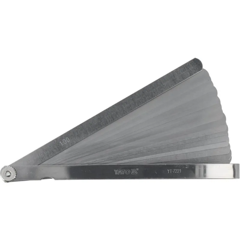Щупи вимірювальні Yato 200х12.8 мм, 0.02-1 мм (YT-7221) фото