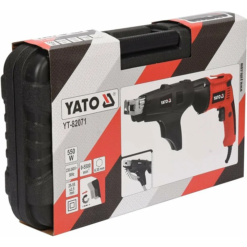 Шуруповерт электрический Yato YT-82071 с обоймой для шурупов фото