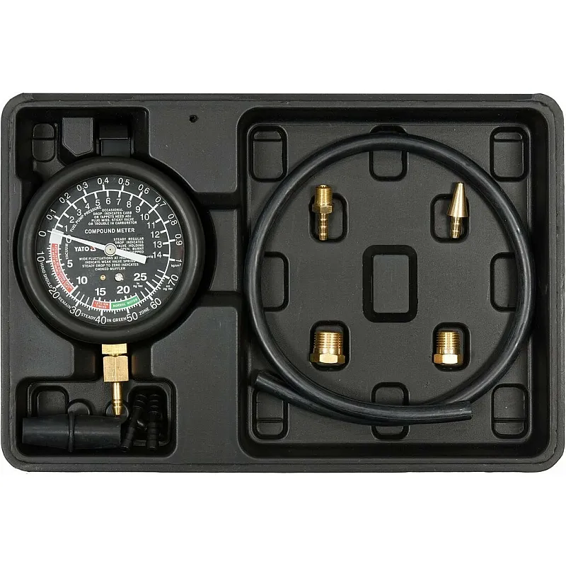 Тестер для вимірювання вакууму та компресії Yato YT-73050 фото
