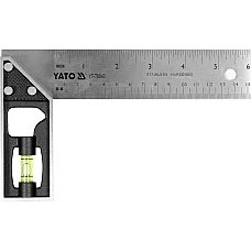 Угольник инженерный с уровнем Yato 150 мм (YT-70843)