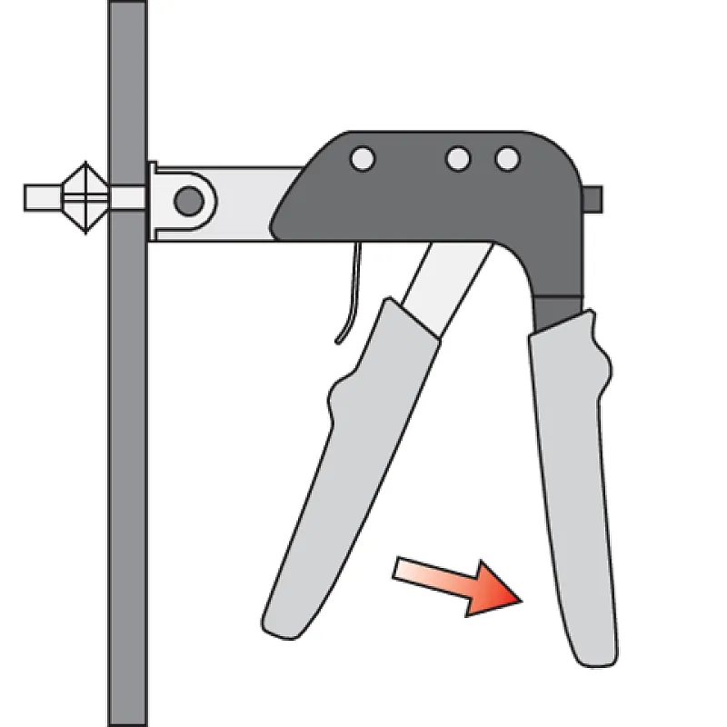 Заклепочник дюбелів молі VOREL (4320) фото