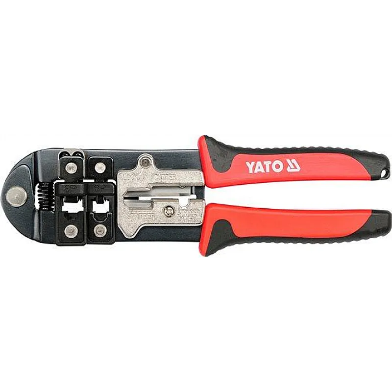 Кліщі для обтиску та зачистки проводів Yato 215 мм (YT-22422) фото