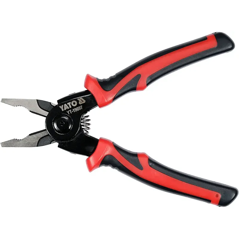 Щипці та ножиці електромонтажні переставні YATO 5 в 1 (YT-19697) фото